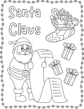 Preschool Activities Christmas Coloring Pages - Coloring Sheets ...