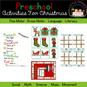 Preschool Activities For Christmas by The Preschool Spot | TPT