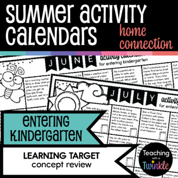 Preview of Preschool Activities for the Summer