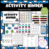 Preschool Activity Binder (3-7 years old)