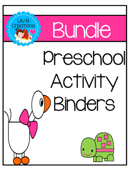 Preview of Preschool Activity Binders - Bundle
