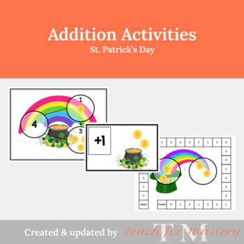 Preview of Preschool Addition: St. Patrick's Day