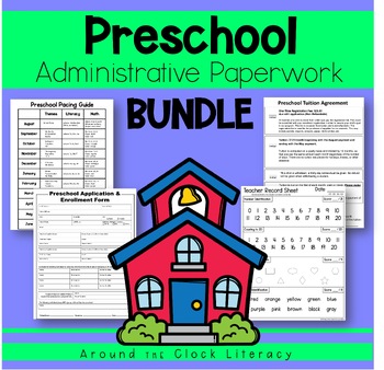Preview of Preschool Administrative Paperwork BUNDLE