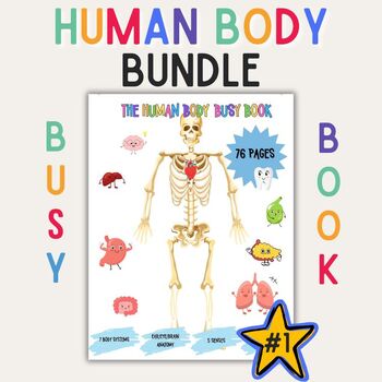 Preview of Preschool Human Body Busy Book | Printable | Instant Download | PDF