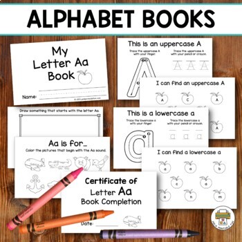 Preschool Alphabet Books by Pre-K Printable Fun | TpT