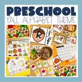 Preschool Alphabet Fall Autumn Theme Centers: Hands On Puz