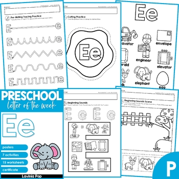 Preview of Preschool Alphabet Letter of the Week E