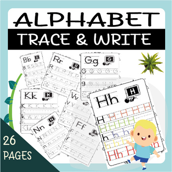 Preschool-Alphabet Trace and Write: Fun Learning Worksheets for Early ...