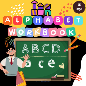 Preview of Preschool Alphabet Workbook: Handwriting Practice, Find the Letter,Dab & Color