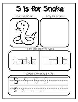 Preview of Preschool Alphabet Worksheets