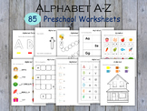 Preschool Alphabet Worksheets, Preschool ABC Assessment, A
