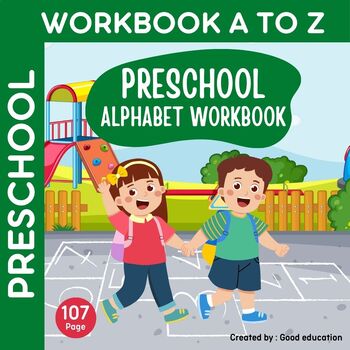 Preview of Preschool Alphabet workbook A to Z Worksheets Homeschool