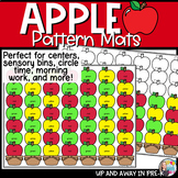 Preschool Apple Activities - Math AB Pattern Mats - Fall Activity