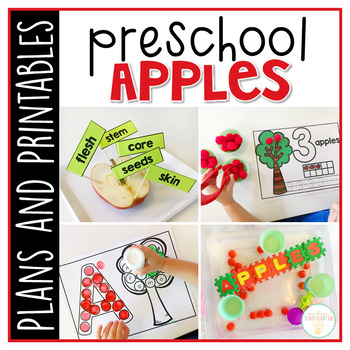 Preview of Preschool: Apples {Plans and Printables}