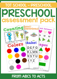 Preschool Assessment Pack