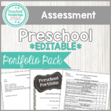 Preschool Assessment Portfolio Pack EDITABLE