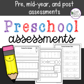 Preschool End Of Year Assessment Worksheets Teachers Pay Teachers