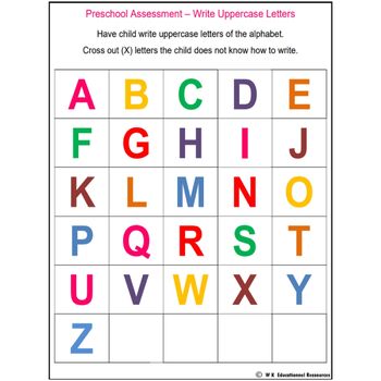 Preschool Assessments Portfolio Back To School Progress Reports Assessments
