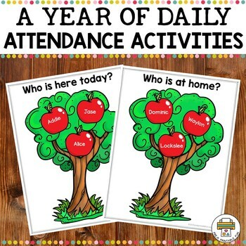 Preview of Preschool Attendance Activities-A Year of Sign in and Sign out Activities