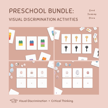 Preview of Preschool BUNDLE: Hands-On Visual Discrimination Activities