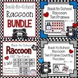 Preschool Back to School Raccoon Letter and Number Recogni