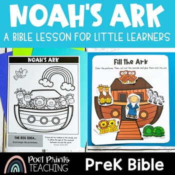 Preschool Bible Lesson | Noah's Ark by Poet Prints Teaching | TPT