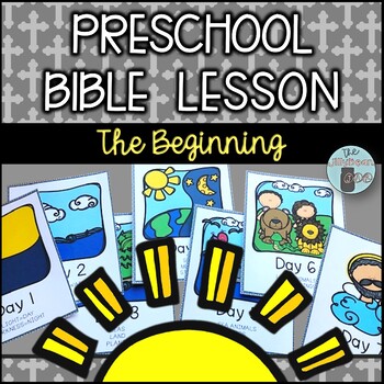 Preview of Preschool Bible Lesson--The Beginning