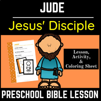 Preschool Bible Lesson about Jude, Jesus' Disciple by Teach for Jesus