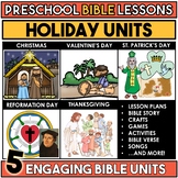 Preschool Bible Lessons Holiday Story Bundle