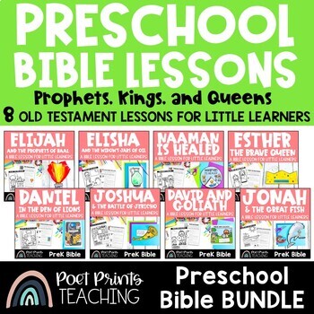 Preschool Bible Lessons | Old Testament Prophets Kings Queens | TPT