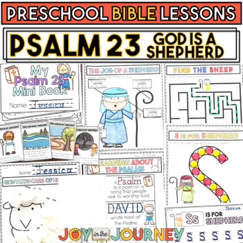 Preview of Psalm 23 | God is My Shepherd (Preschool Bible Lesson)