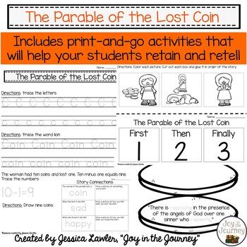 Preschool Bible Lessons: The Parable of the Lost Coin | TpT