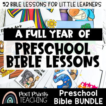 Preschool Bible Lessons and Crafts | GROWING Bundle by Poet Prints Teaching