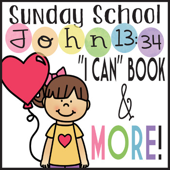 Preview of Preschool Bible Lesson Love One Another Commandment Book Christian Sunday School