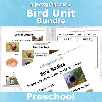Preview of Preschool Birds Thematic Unit Bundle
