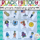 Preschool Black History Month Activities- Heroes Matching Cards
