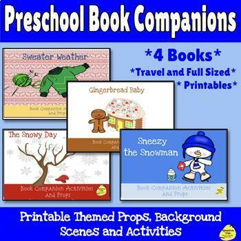 Preview of Winter Book Companions for Speech Therapy  4 Books
