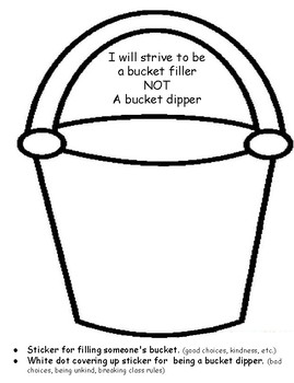 Preview of Preschool Bucket Filler Adaptation Sticker Sheet PRECIOUS PRESCHOOLERS