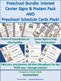 Preschool Bundle: Posters & Sign Labels Packet AND Prescho