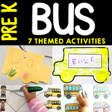 Preschool Bus Activities for Back to School 