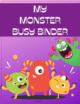 Preview of Preschool Busy Binder | 3-5 Lapbook | Interactive Pre-K Learning Folder 