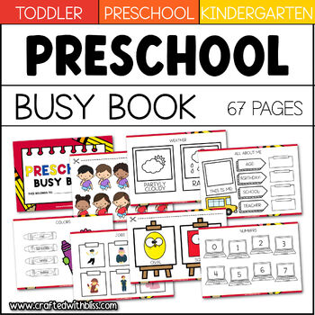 Preschool Busy Book Binder Quiet Adapted Book Learning Folder Center