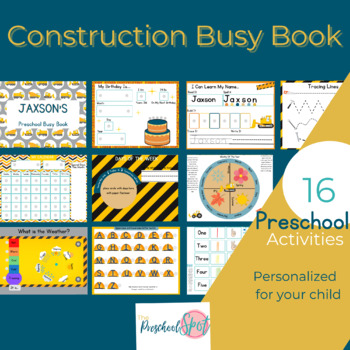 Preview of Preschool Busy Book/Learning Binder/Toddler Busy Book/Busy Book