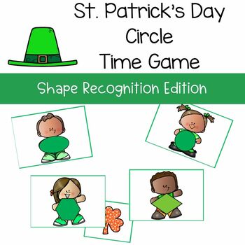 Preview of Preschool CIRCLE TIME GAME St. Patrick's Day - Hide & Seek Shape Recognition