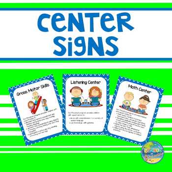Preview of Preschool Center Signs