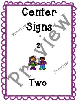 Preschool Center Signs *Editable* by Kindergarten is GOLDen | TpT