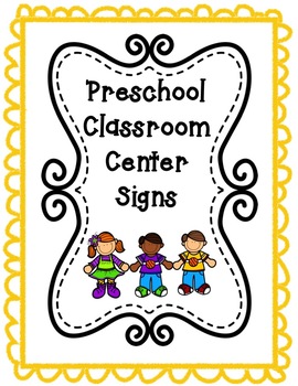 Preview of Preschool Center Signs *Editable*