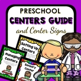 Preschool Centers Guide with Center Signs and Management Cards
