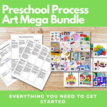 Preview of Preschool and Kindergarten Process Art Choice Based Art Mega Bundle