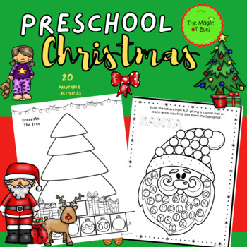 Preview of Preschool Christmas Activities - Crafts - Worksheets- Occupational Therapy